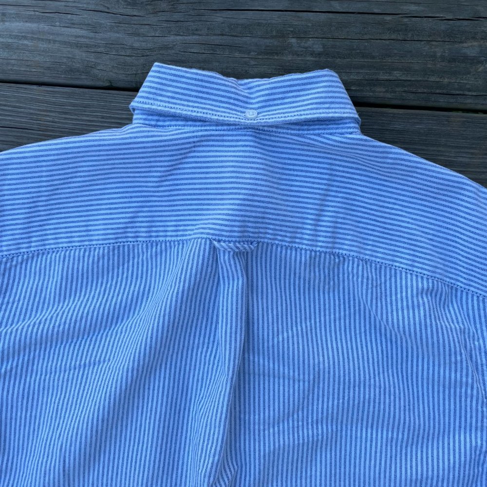 Cap Men Button Down Shirt Modern Oxford Long Sleev - Picture 5 of 7